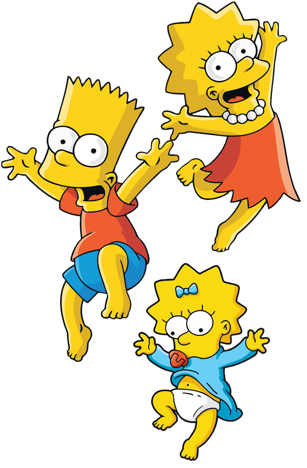 Bart, Lisa and Maggie