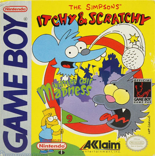Itchy & Scratchy in Miniature Golf Madness