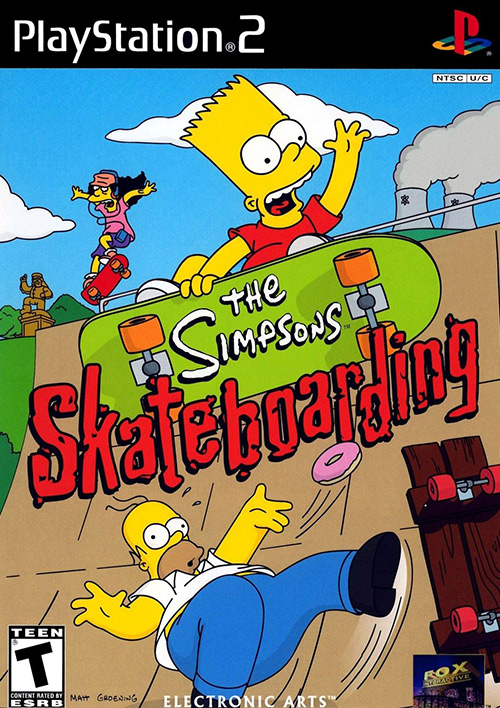The Simpsons Skateboarding