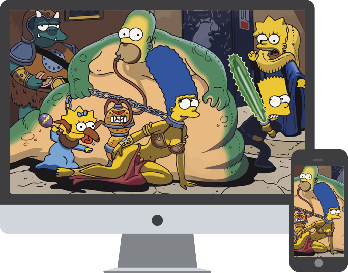 Simpsons Star Wars Wallpaper