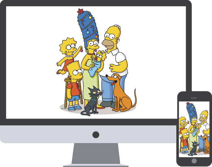 Simpsons Christmas Wallpaper