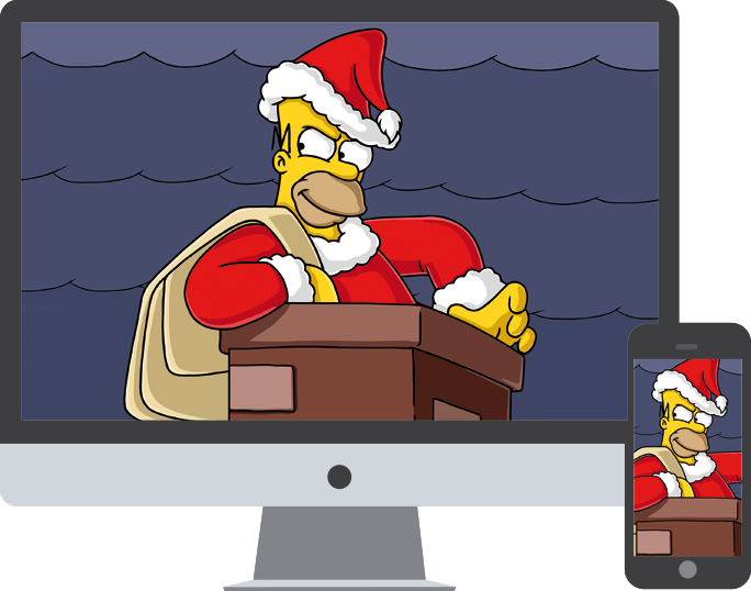 Simpsons Christmas Wallpaper