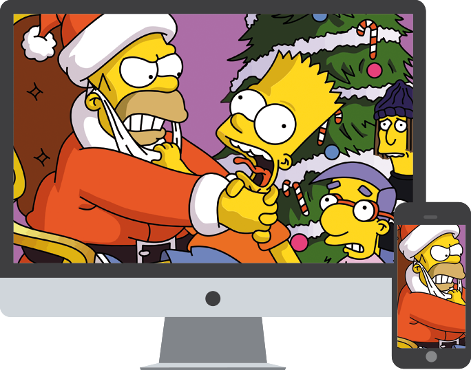 Simpsons Christmas Wallpaper