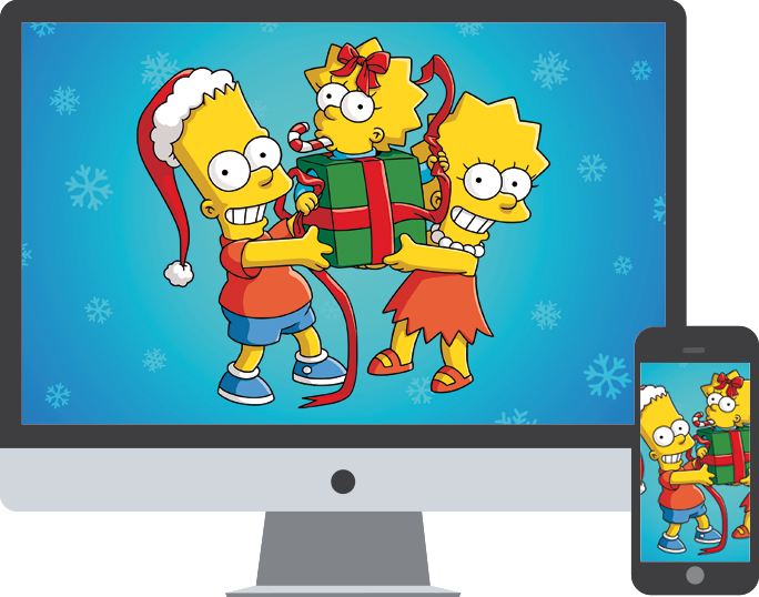 Simpsons Christmas Wallpaper