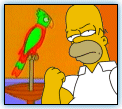 Homer: Foul-Mouthed Parrot
