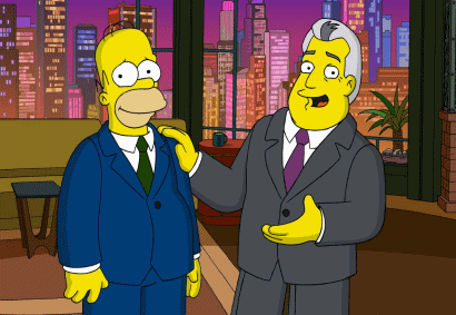 homer and jay leno